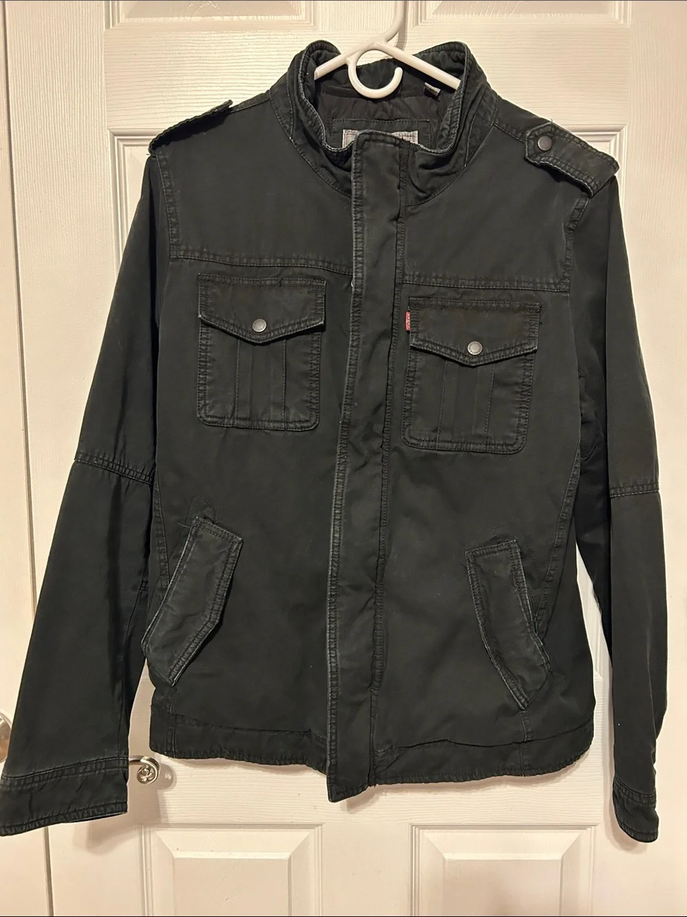 Unisex Levi Black Jean Stylish Jacket